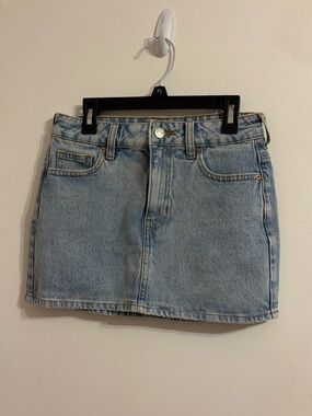 Pacific Sunwear Light Blue Denim Mini Skirt